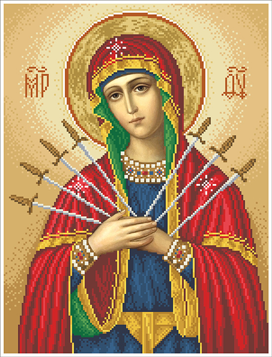 Богородиця Семистрільна (велика)