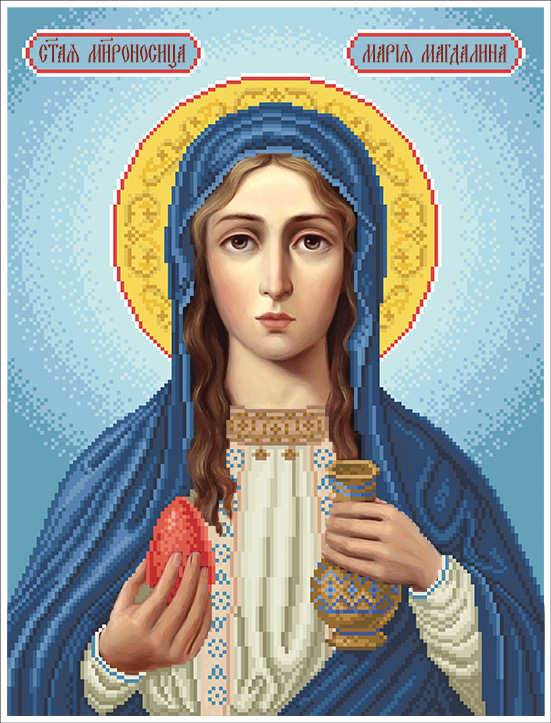 Свята мироносиця Марія Магдалина (блакитна)