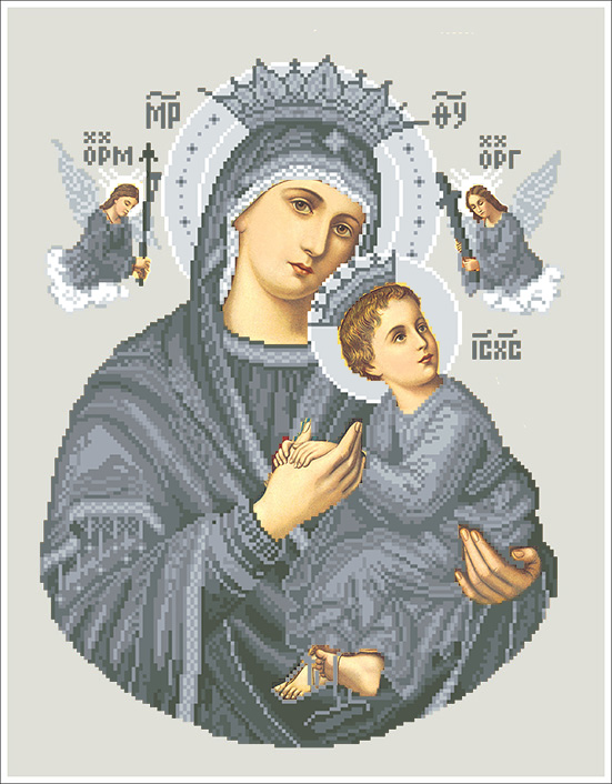 Богородиця неустанної помочі (сіра)