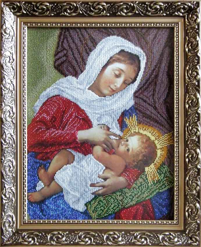 Богородиця годувальниця (на подушці)