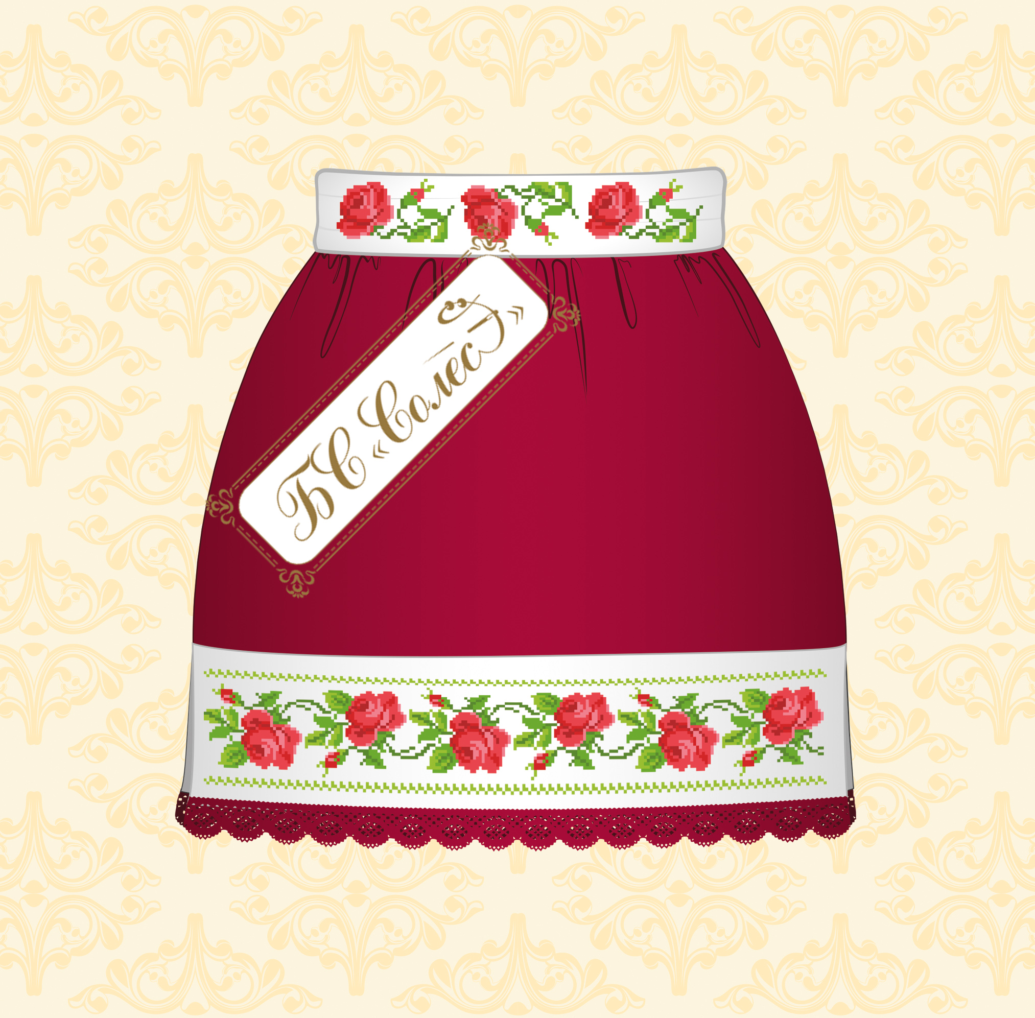 Троянди (бордова, 10-12 років)