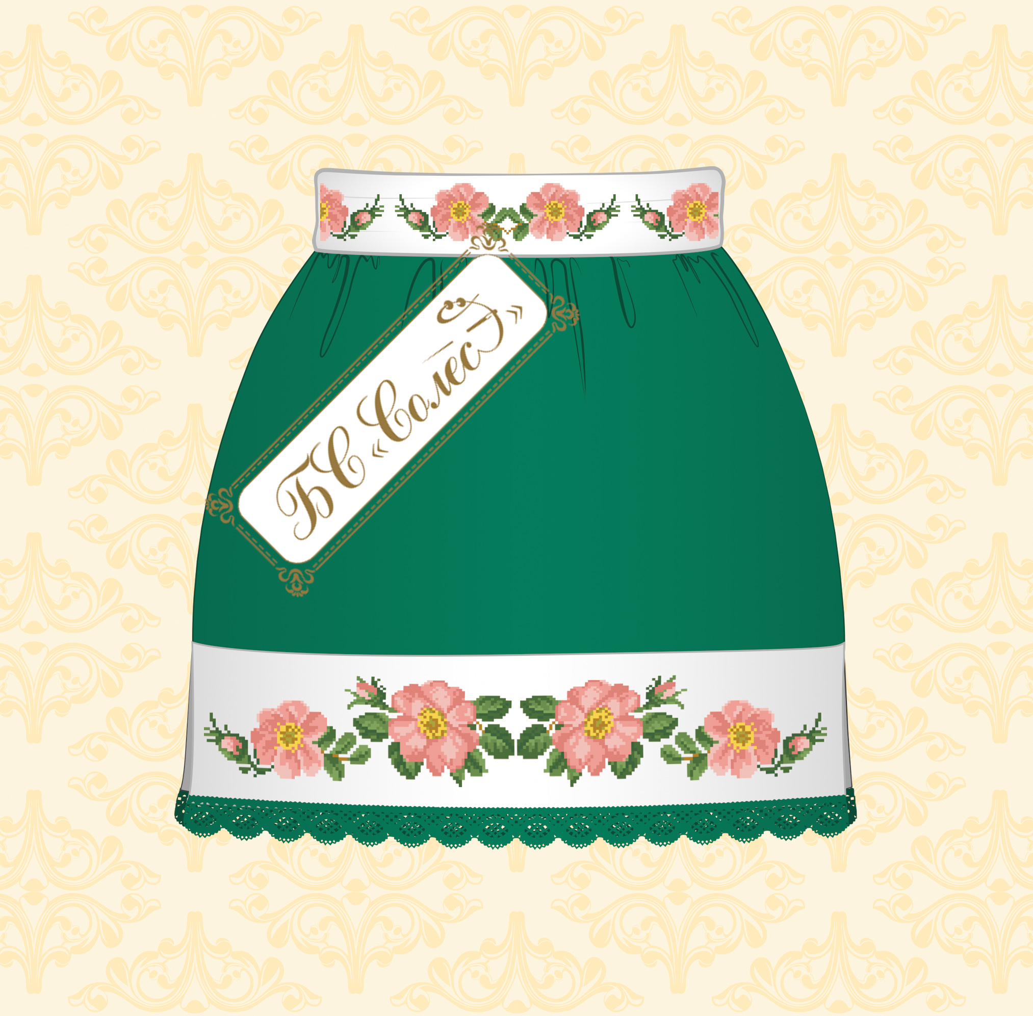 Квіти шипшини (зелена, 10-12 років)